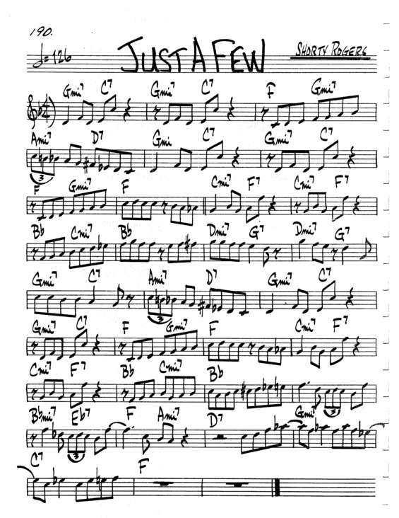 Partitura da música Just A Few v.4