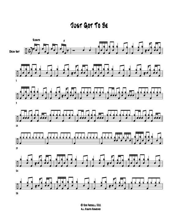 Partitura da música Just Got To Be