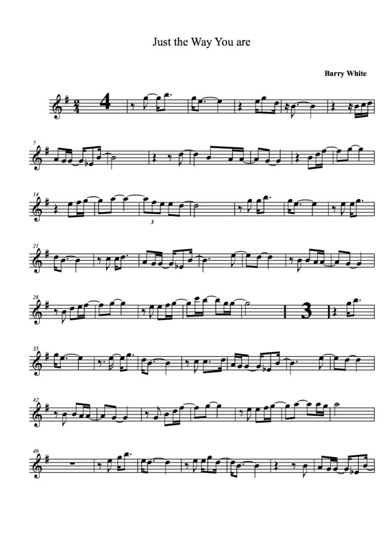 Partitura da música Just The Way You Are v.15