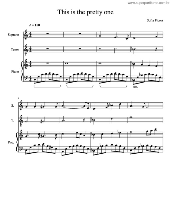 Partitura da música Kazoo-Be-Do-Be-Do