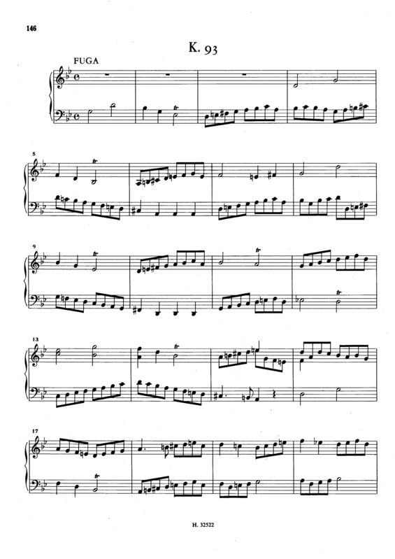 Partitura da música Keyboard Sonata In G Minor K.93