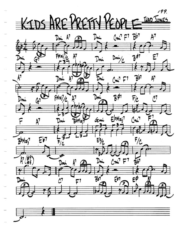 Partitura da música Kids Are Pretty People v.6