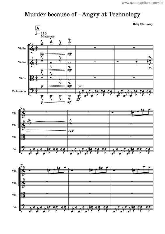 Partitura da música Killing In The Name Of – Rage Against The Machine – Riley Stanaway