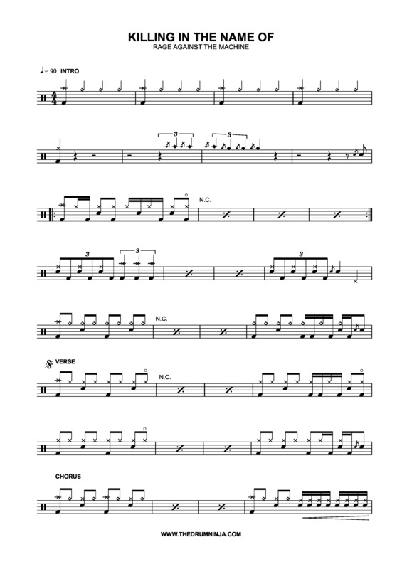 Partitura da música Killing In the Name