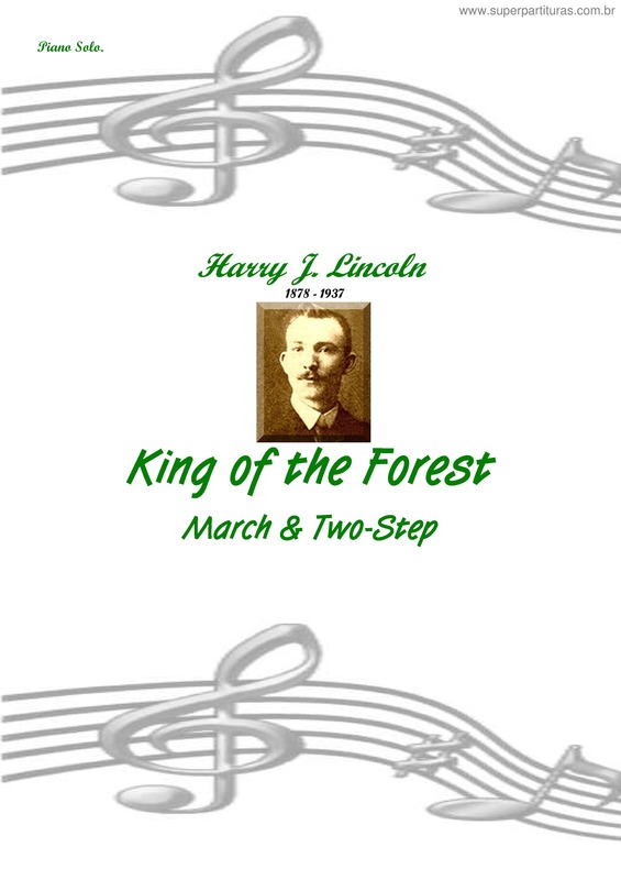 Partitura da música King of the Forest
