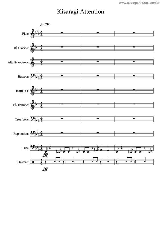 Partitura da música Kisaragi Attention