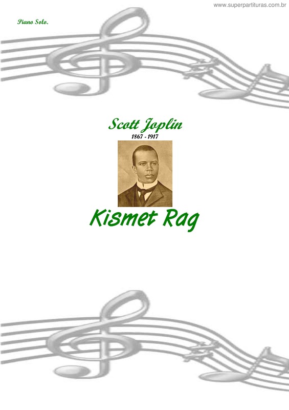 Partitura da música Kismet Rag