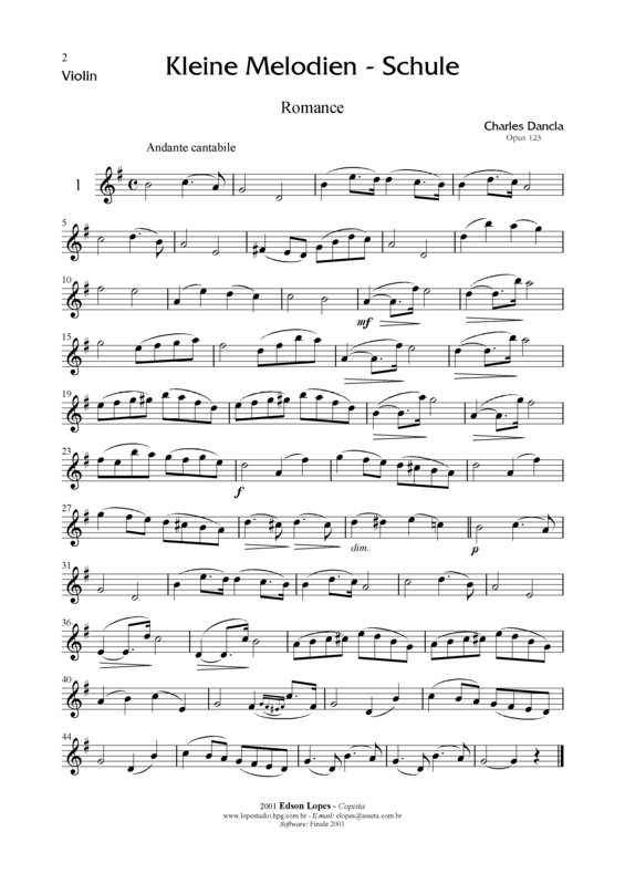 Partitura da música Kleine Melodien