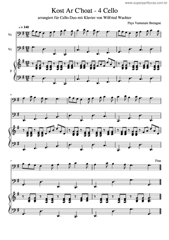 Partitura da música Kost_Ar_C`Hoat