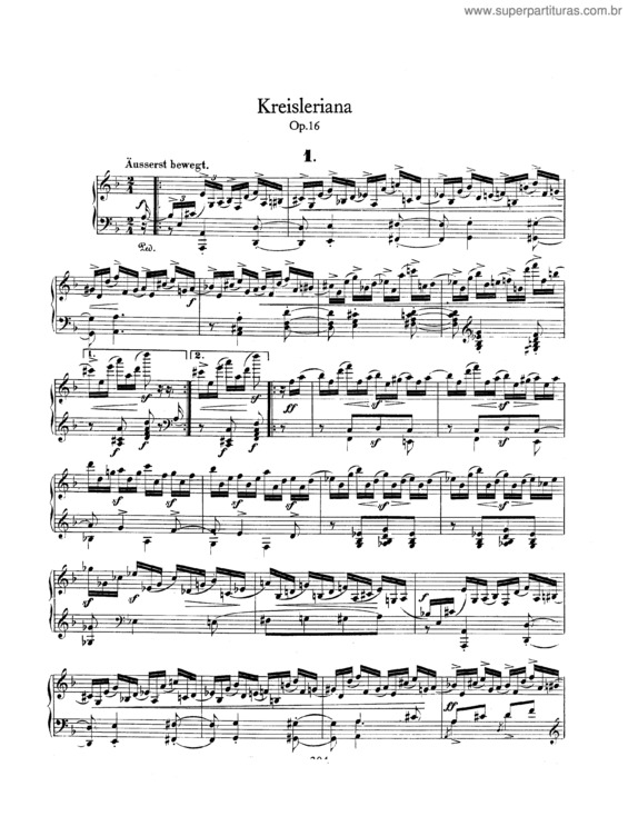 Partitura da música Kreisleriana