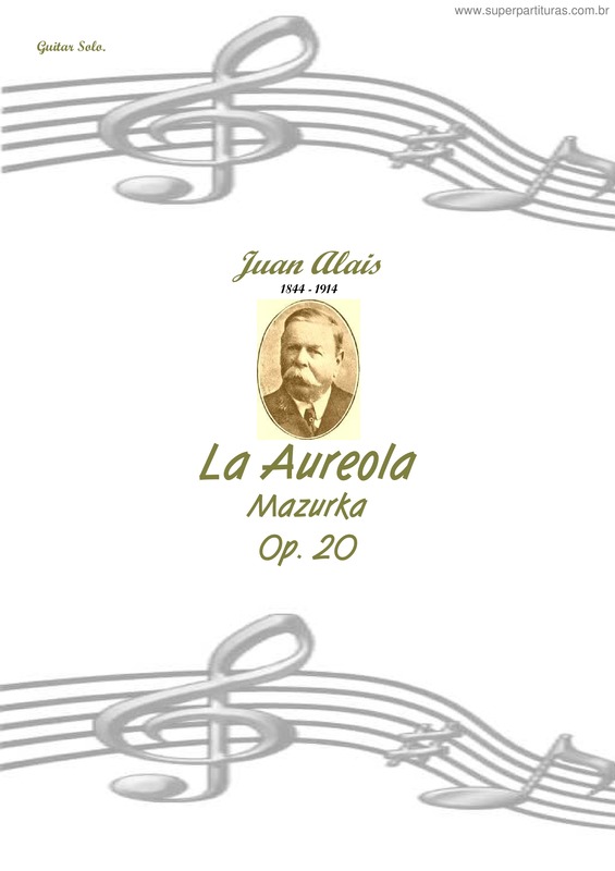 Partitura da música La Aureola