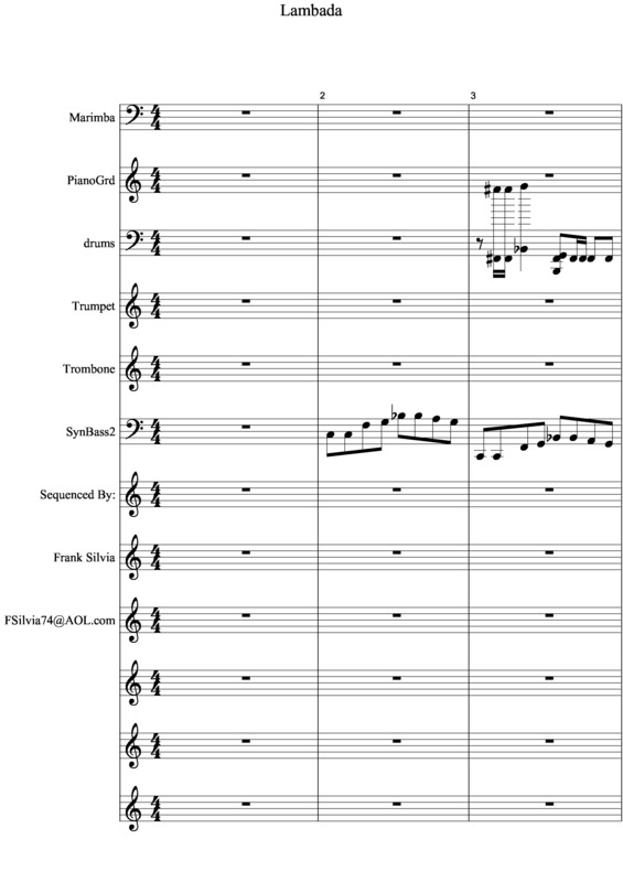 Partitura da música La Bamba v.5