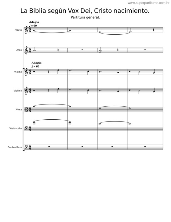 Partitura da música La Biblia Según Vox Dei, Cristo Nacimiento – Vox Dei