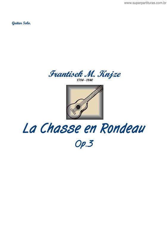 Partitura da música La Chasse en Rondeau
