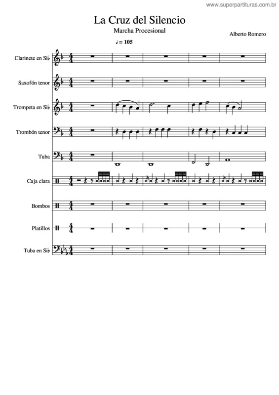 Partitura da música La Cruz Del Silencio