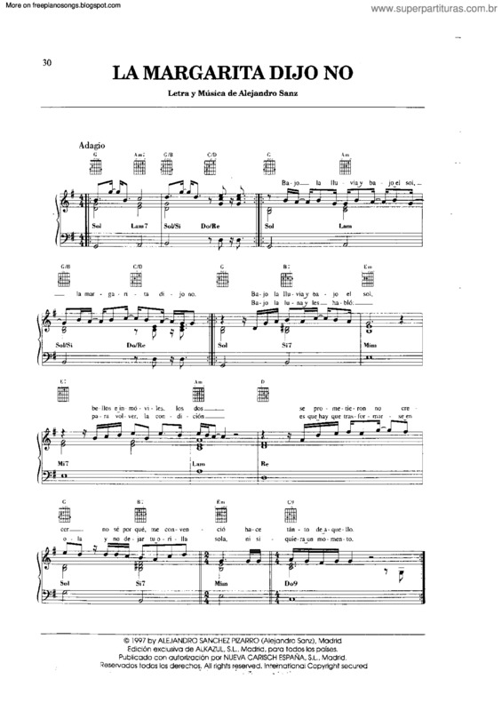 Partitura da música La Margarita Dijo No v.4