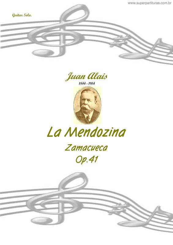 Partitura da música La Mendozina