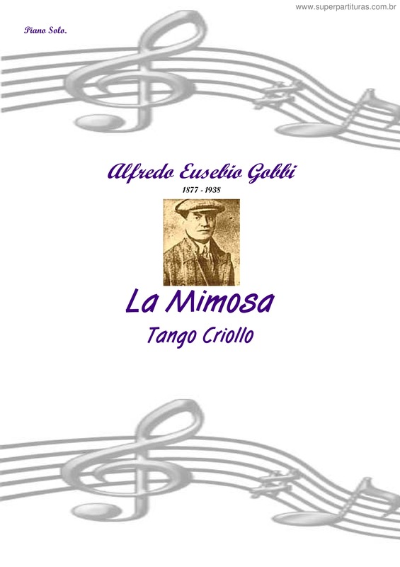 Partitura da música La Mimosa