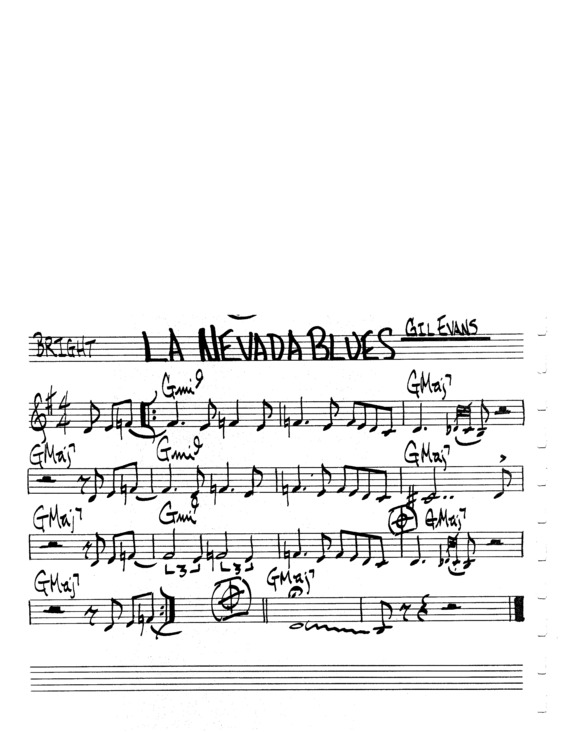Partitura da música La Nevada Blues v.4