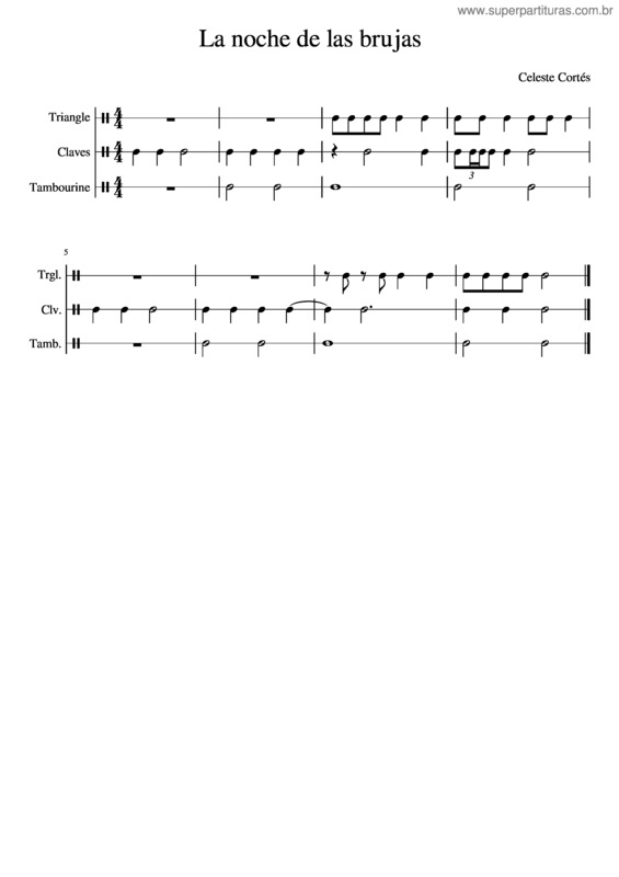 Partitura da música La Noche De Las Brujas