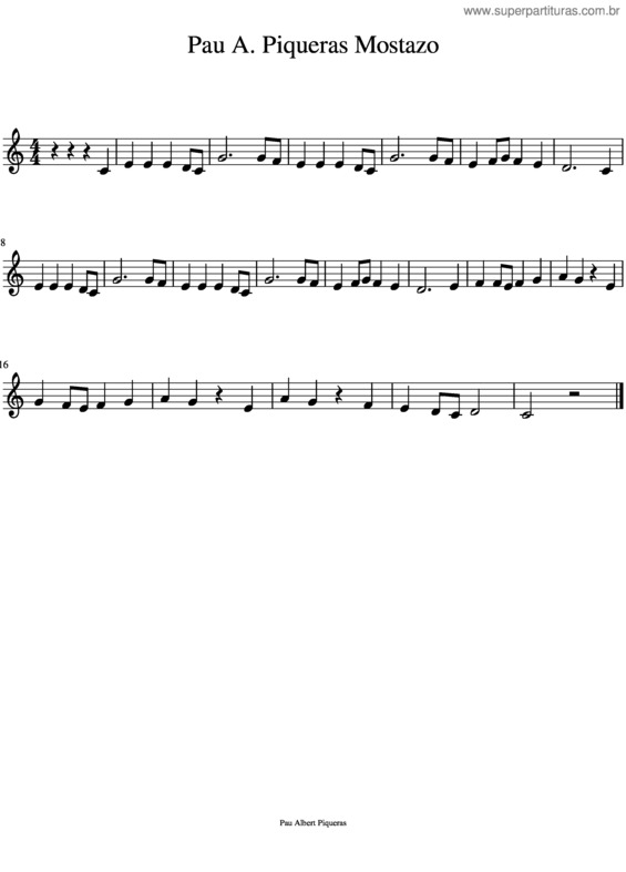 Partitura da música La Primavera 1