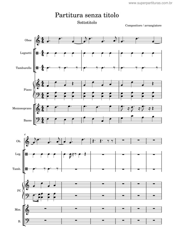 Partitura da música La Primavera v.9