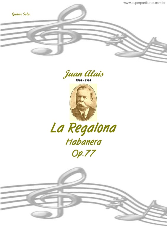 Partitura da música La Regalona