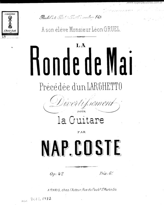 Partitura da música La Ronde de Mai