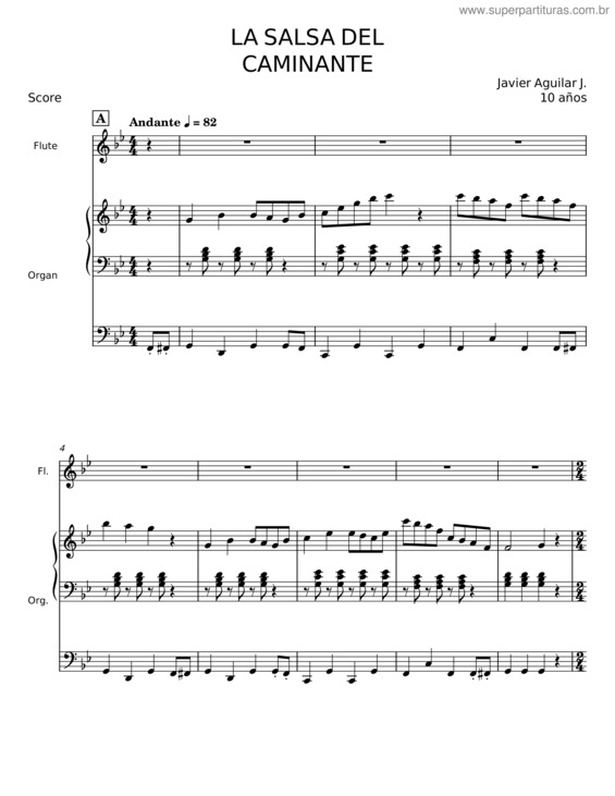Partitura da música La Salsa Del Caminante