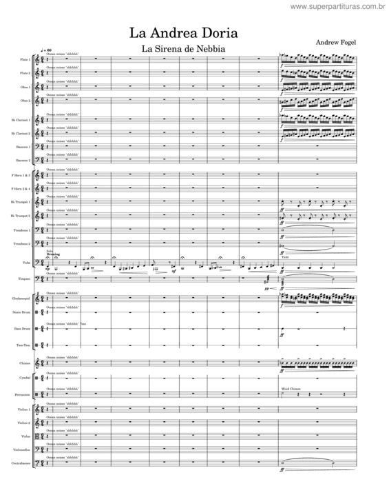 Partitura da música La Sirena De Nebbia