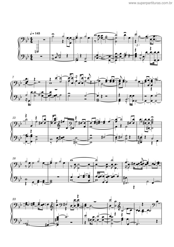 Partitura da música La Solitude v.3