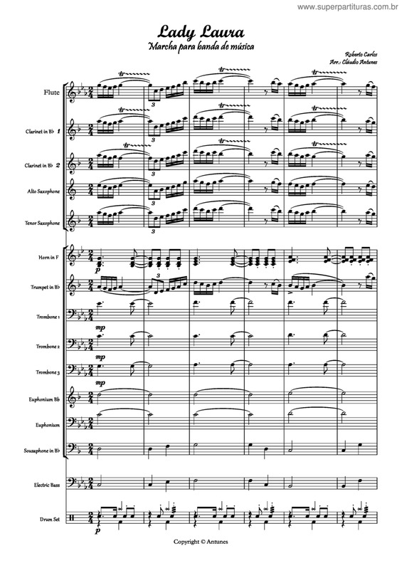 Partitura da música Lady Laura v.2