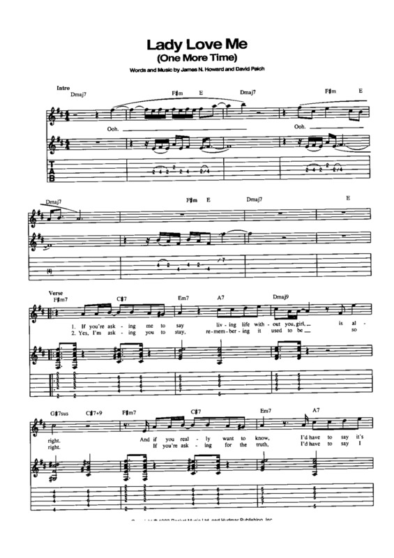 Partitura da música Lady Love Me (One More Time)