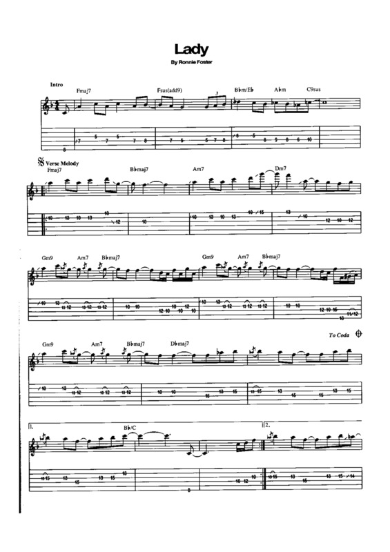 Partitura da música Lady v.3