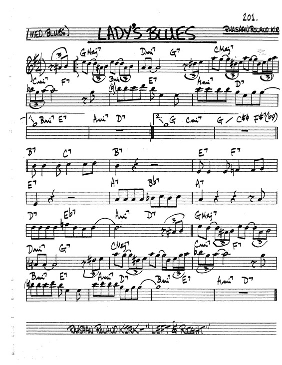 Partitura da música Ladys Blues v.2