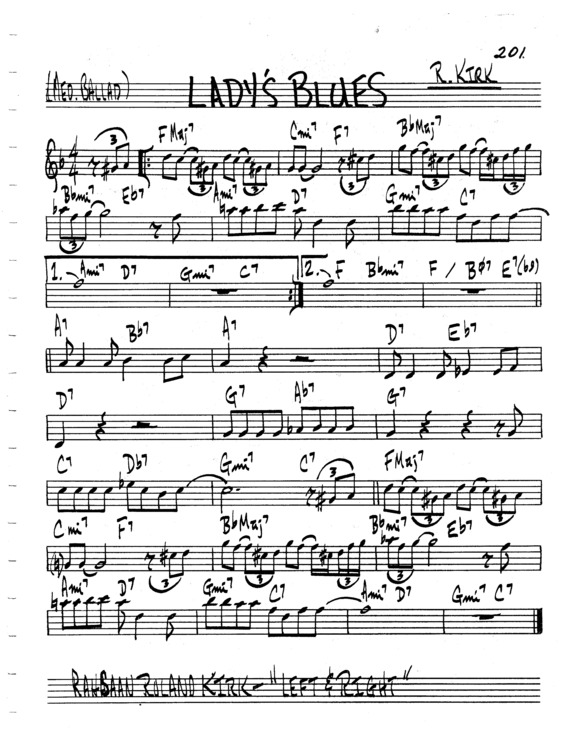 Partitura da música Ladys Blues v.7