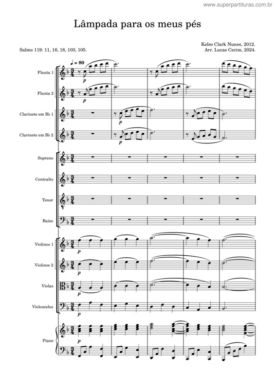 Partitura da música Lâmpada Para Os Meus Pés