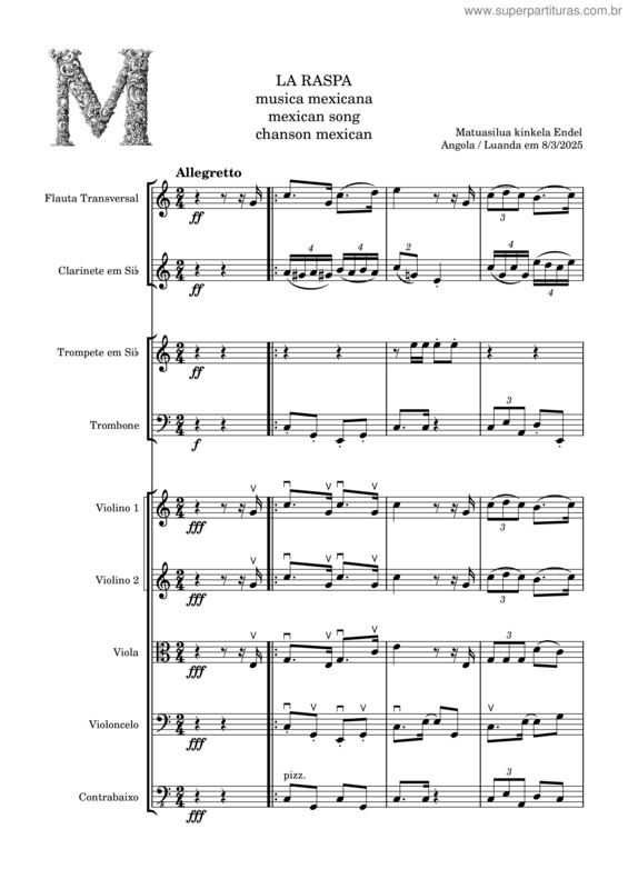 Partitura da música Laraspa2 – Betterjoel17