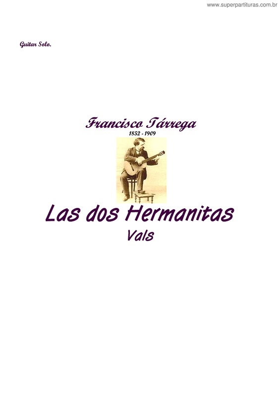 Partitura da música Las Dos Hermanitas