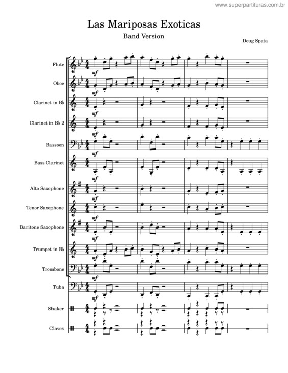 Partitura da música Las Mariposas Exoticas – 4162203