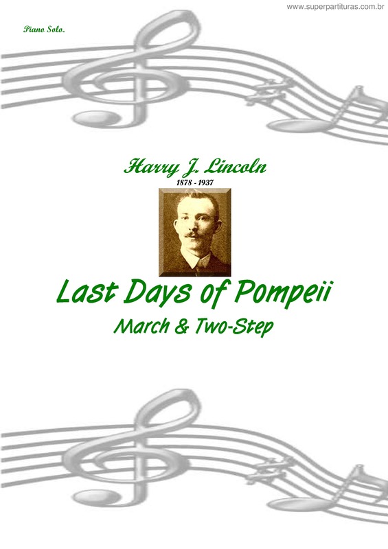 Partitura da música Last Days of Pompeii