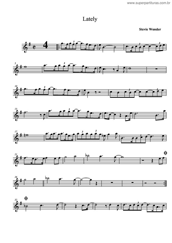 Partitura da música Lately v.5