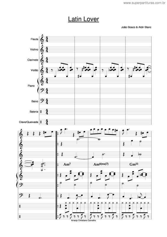 Partitura da música Latin Lover