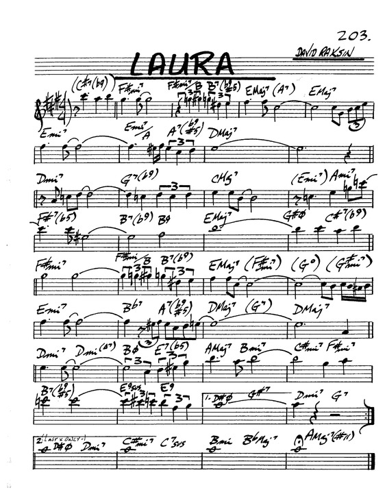 Partitura da música Laura v.14