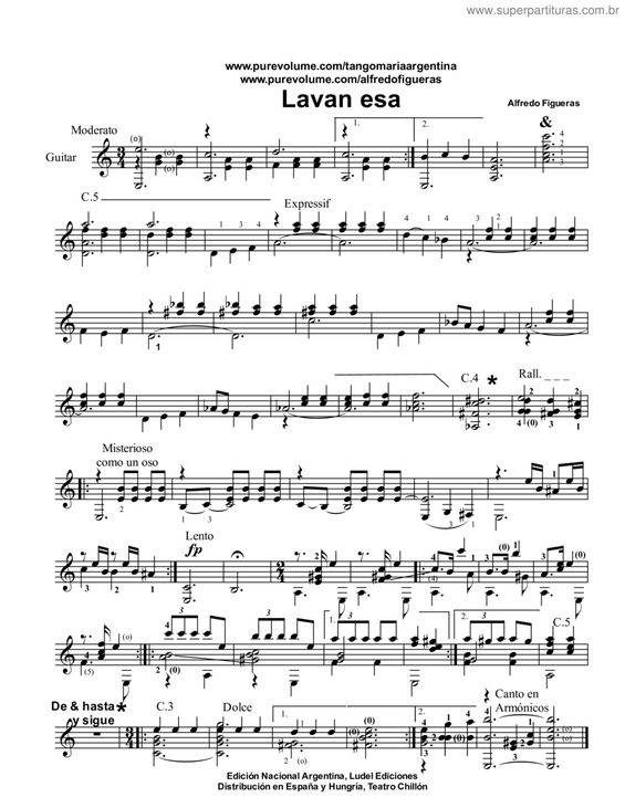 Partitura da música Lavan Esa