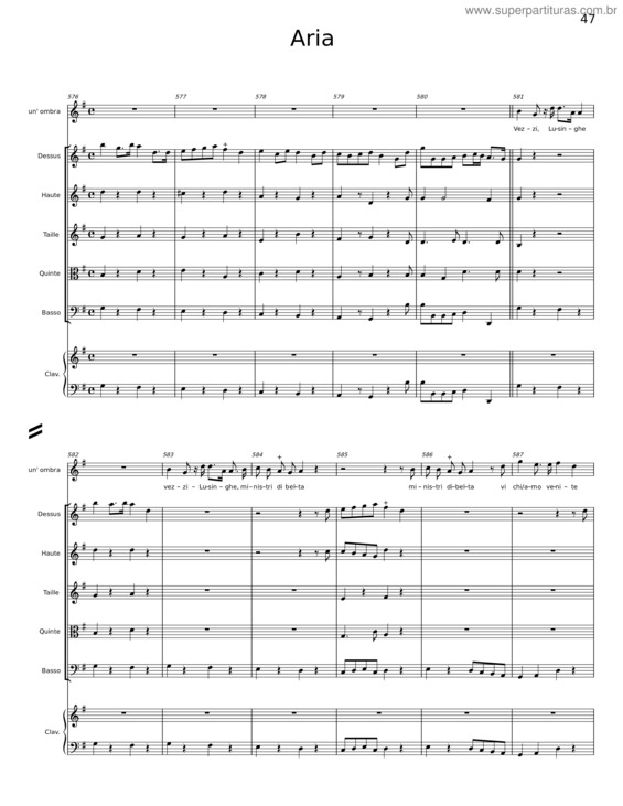 Partitura da música Le Carnaval De Venise v.4