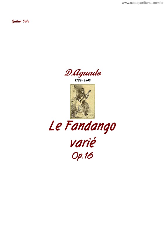 Partitura da música Le Fandango Varié v.2