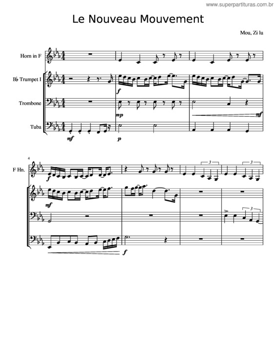 Partitura da música Le Nouveau Mouvement