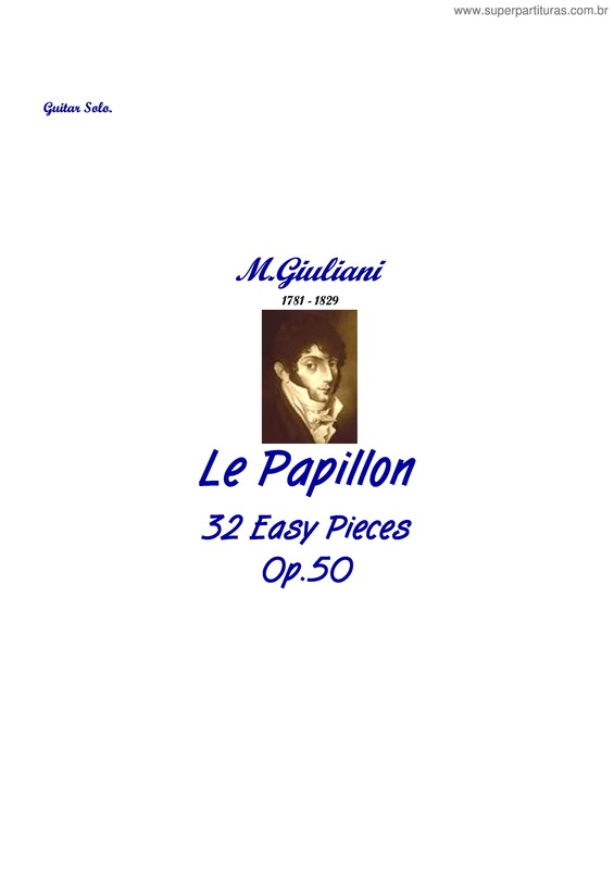Partitura da música Le Papillon v.2
