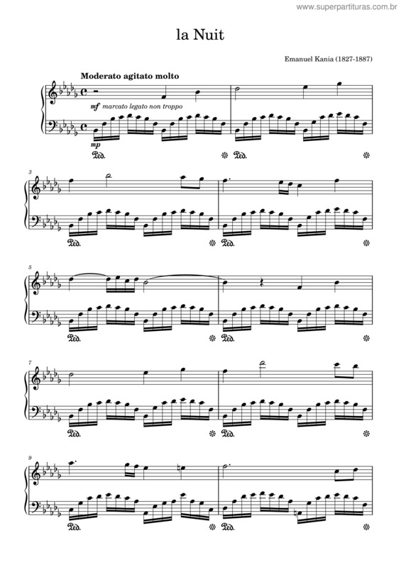 Partitura da música Le Soir, La Nuit Et Le Matin, Op.6 – Emanuel Kania
